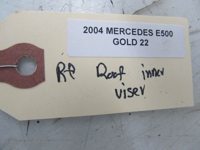 2003-2006 MERCEDES E500 W211 OEM RIGHT FRONT OVERHEAD INNER SUNVISOR