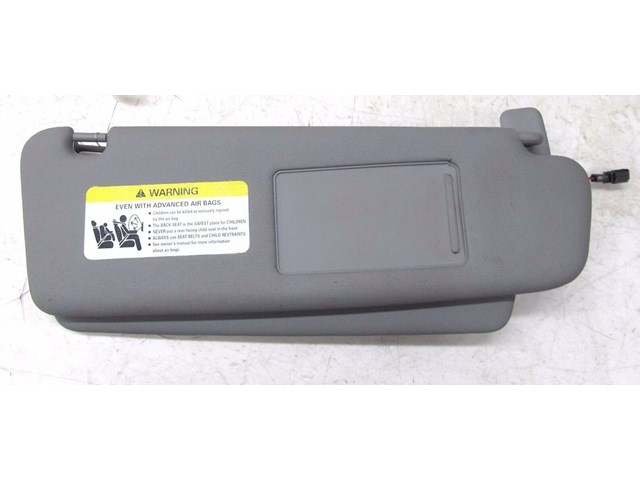 2004-2007 VOLKSWAGEN TOUAREG OEM RIGHT FRONT PASSENGER SIDE SUNVISOR GRAY