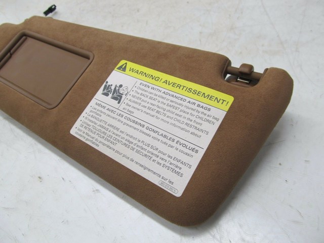 2004-2008 AUDI A8L W12 OEM LEFT FRONT DRIVER SUN VISOR ALCANTARA DUAL MIRROR