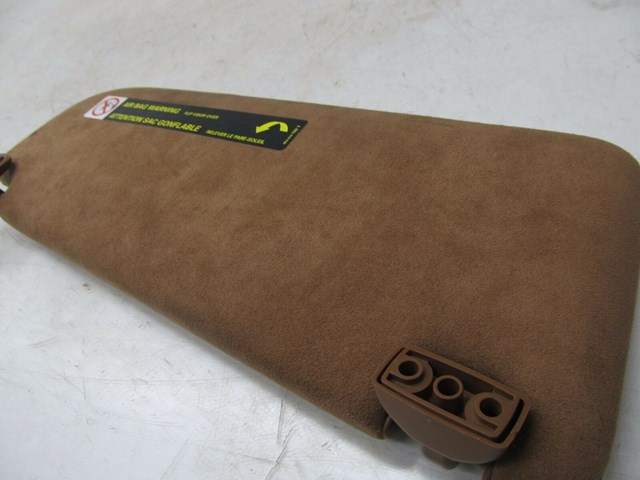 2004-2008 AUDI A8L W12 OEM LEFT FRONT DRIVER SUN VISOR ALCANTARA DUAL MIRROR