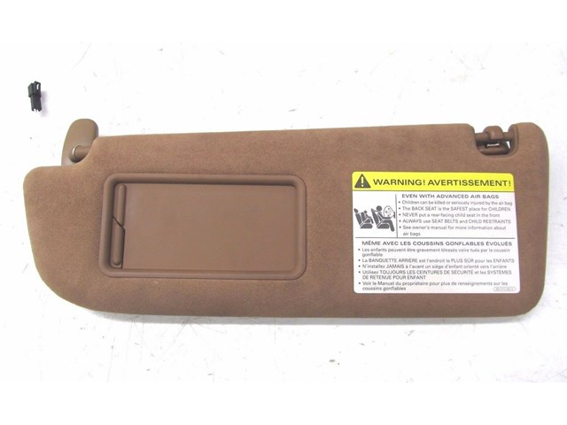 2004-2008 AUDI A8L W12 OEM LEFT FRONT DRIVER SUN VISOR ALCANTARA DUAL MIRROR