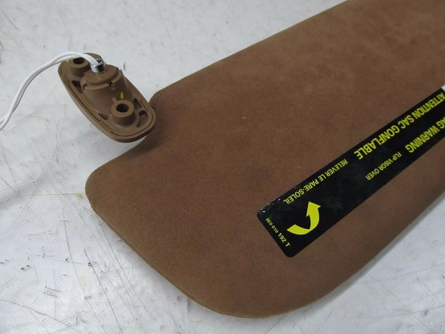 2004-2008 AUDI A8L W12 OEM RIGHT FRONT PASSENGER SUN VISOR ALCANTARA DUAL MIRROR