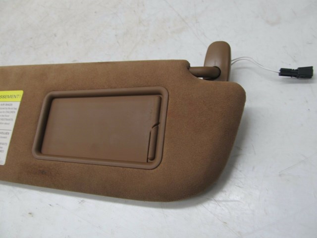 2004-2008 AUDI A8L W12 OEM RIGHT FRONT PASSENGER SUN VISOR ALCANTARA DUAL MIRROR