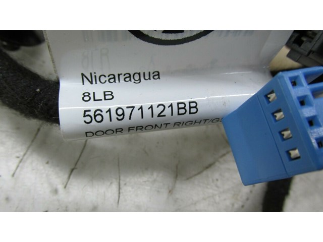 2012-2015 VOLKSWAGEN PASSAT OEM RIGHT FRONT PASSENGER DOOR WIRE HARNESS