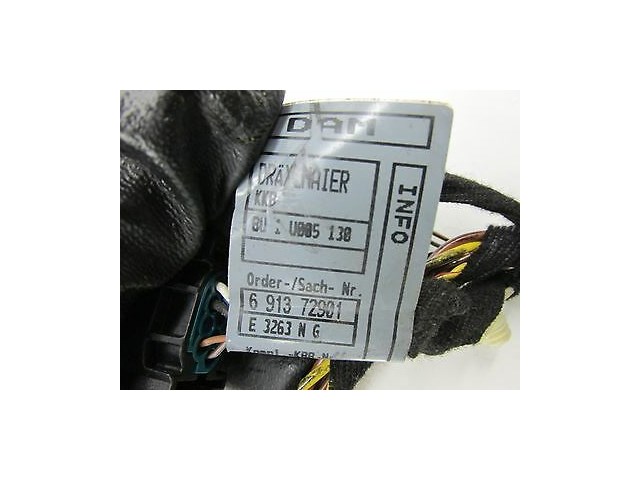 2001-2003 BMW X5 4.4L E53 OEM RIGHT REAR BACK DOOR WIRE WIRING HARNESS