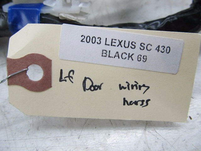  2002-2010 LEXUS SC430 Z40 OEM LEFT FRONT DRIVER DOOR WIRES WIRING HARNESS