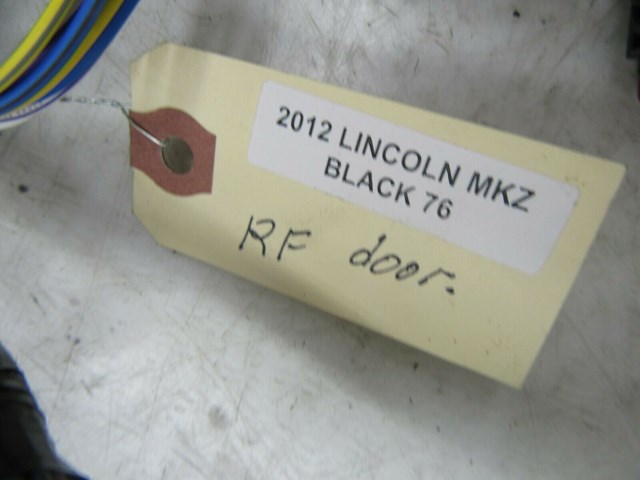 2010-2012 LINCOLN MKZ OEM RIGHT FRONT PASSENGER SIDE DOOR WIRE HARNESS 