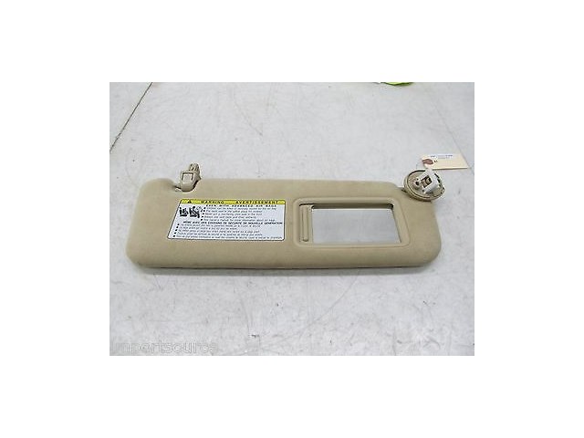 2007-2009 LEXUS LS460L XF40 OEM RIGHT FRONT PASSENGER SUN VISOR TAN SUEDE 