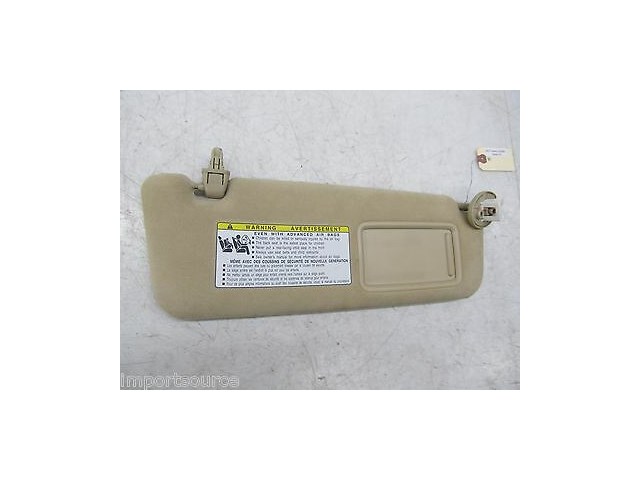 2007-2009 LEXUS LS460L XF40 OEM RIGHT FRONT PASSENGER SUN VISOR TAN SUEDE 