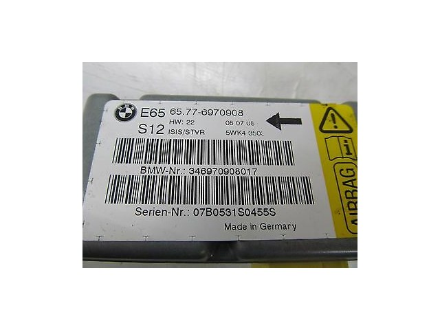 2006-2008 BMW 750LI E66 E65 OEM RIGHT FRONT DOOR AIR BAG SENSOR MODULE 