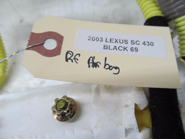  2002-2010 LEXUS SC430 Z40 OEM RIGHT FRONT PASSENGER UPPER SEAT AIR BAG
