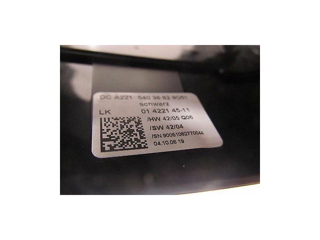 2007-2009 MERCEDES S600 W221 OEM STEERING COLUMN SURROUND TRIM PLASTIC COVER