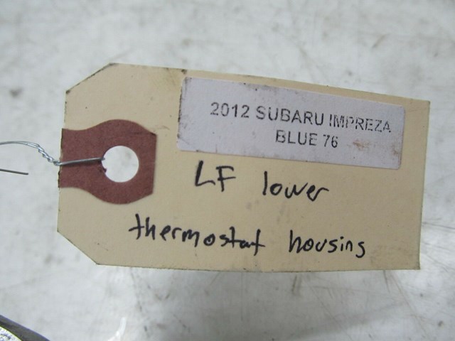 2010-2014 SUBARU IMPREZA OEM LEFT FRONT ENGINE THERMOSTAT HOUSING TUBE 