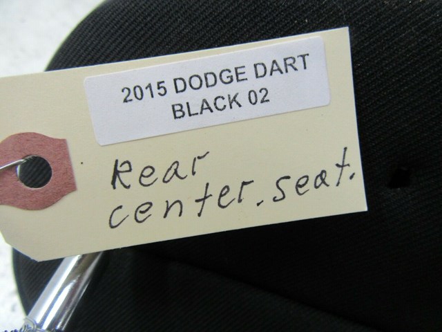 2013-2016 DODGE DART 2.4 GT OEM REAR CENTER INNER SEAT HEADREST BLACK LEATHER