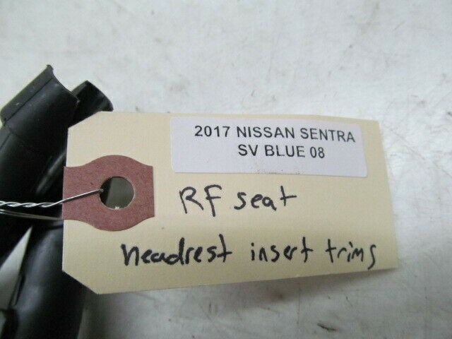 2013-2018 NISSAN SENTRA SV OEM RIGHT FRONT PASSENGER SEAT HEADREST INSERT TRIMS