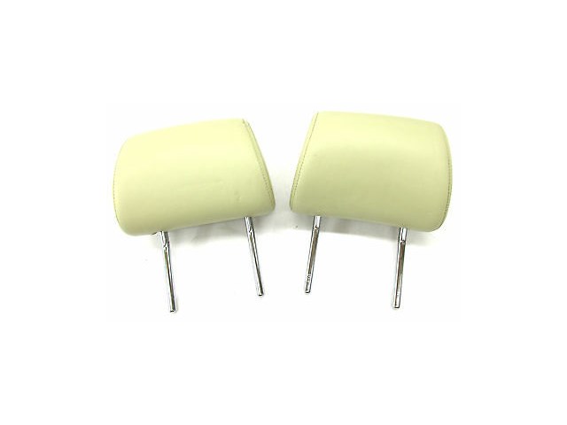 2004-2006 AUDI A8 L QUATTRO D3 OEM REAR HEADREST SET LEFT AND RIGHT LIGHT BEIGE