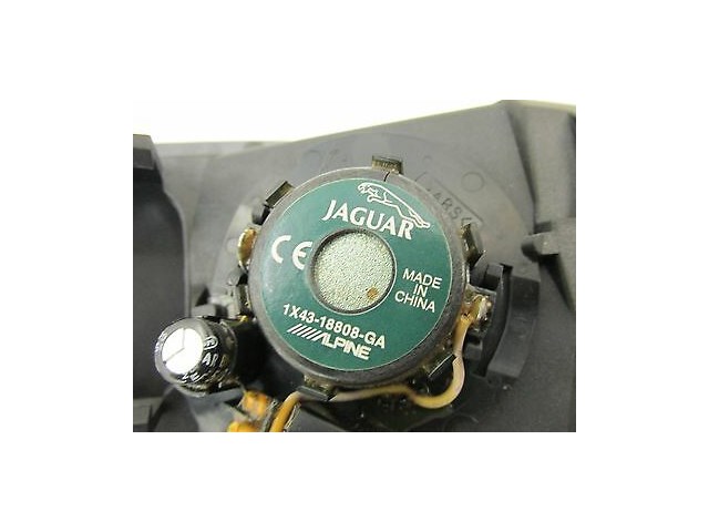 2004-2007 JAGUAR XJR X350 OEM LEFT REAR INTERIOR INNER DOOR HANDLE W/ TWEETER