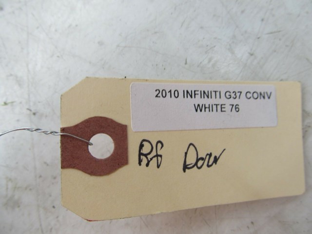 2009-2013 INFINITI G37 CONVERTIBLE OEM RIGHT FRONT INTERIOR DOOR HANDLE LEVER