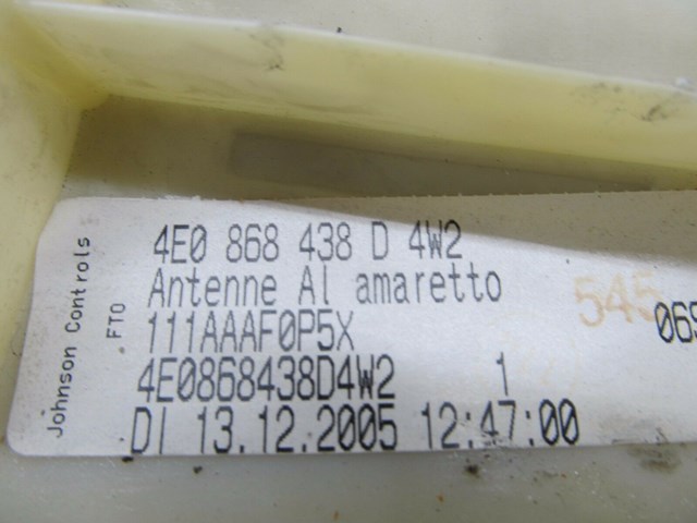 2004-2008 AUDI A8L W12 OEM REAR ROOF HEADLINER TRIM PANEL ALCANTARA