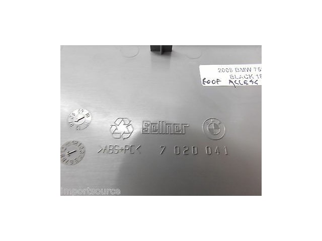 2006-2008 BMW 750LI E66 E65 OEM OVERHEAD HEADLINER COVER TRIM ROOF ACCESS 