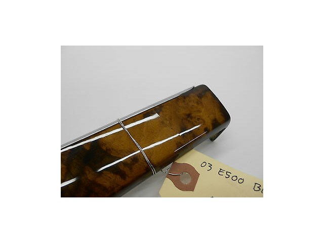 2003-2006 MERCEDES BENZ E500 W211 OEM RIGHT DASH TRIM WOOD CHROME ONE CRACK