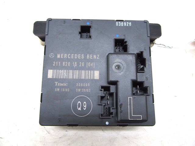 2003-2006 MERCEDES E500 W211 OEM LEFT REAR DOOR CONTROL MODULE 2118201526