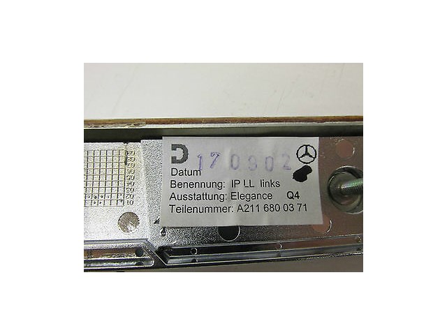 2003-2005 MERCEDES BENZ E320 W211 OEM LEFT STEERING WHEEL DASH TRIM MOLDING WOOD