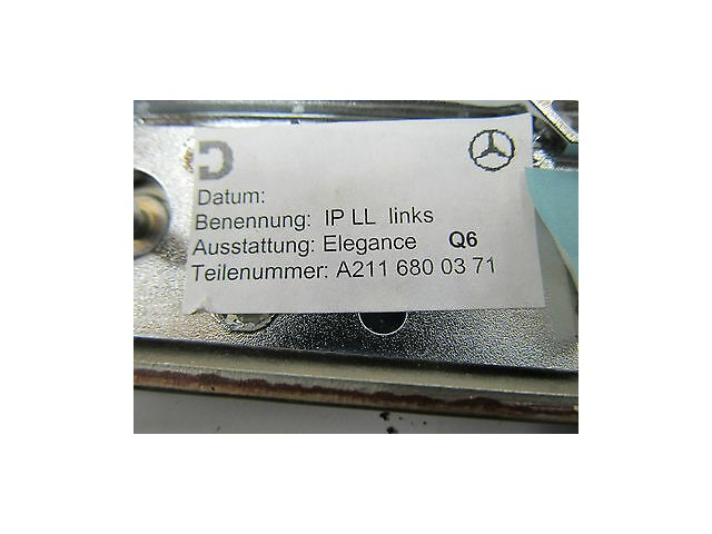 2003-2006 MERCEDES BENZ E500 W211 OEM LEFT FRONT DASHBOARD DASH TRIM WOOD GRAIN