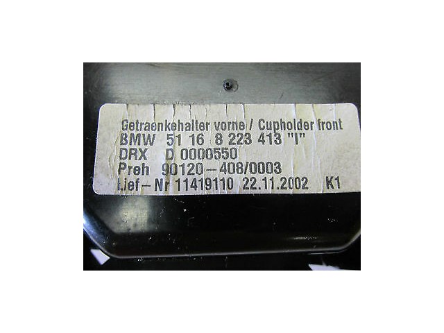 2002-2004 BMW 745LI E66 OEM CENTER CONSOLE FRONT DOUBLE CUP HOLDER ARM REST