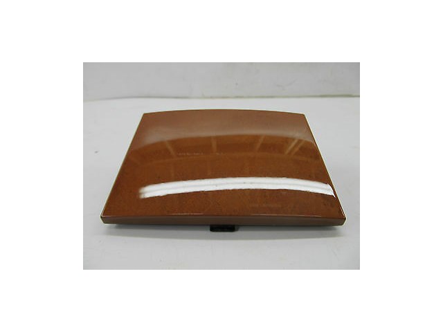 2003-2004 INFINITI M45 OEM CENTER CONSOLE CUP HOLDER LID DOOR WOOD GRAIN 