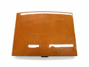 2003-2004 INFINITI M45 OEM CENTER CONSOLE CUP HOLDER LID DOOR WOOD GRAIN 