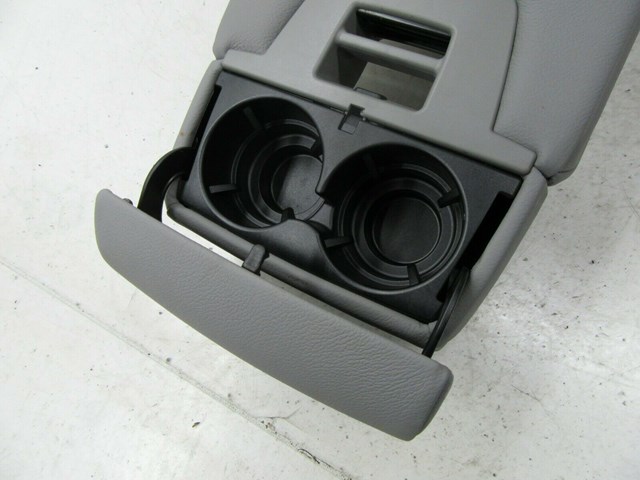 2007-2010 BMW X5 E70 OEM LEFT REAR UPPER HEATED SEAT CUP HOLDER ARM REST GRAY
