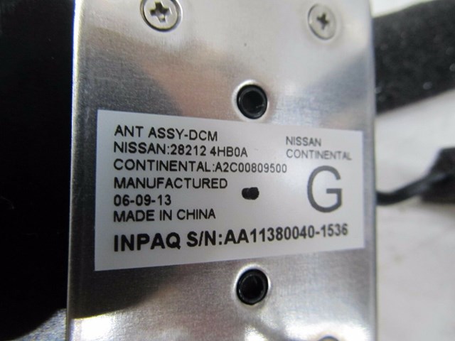 2014-2016 INFINITI Q50 OEM DASH COMMUNICATION ANTENNA ASSEMBLY 28212 4HBOA
