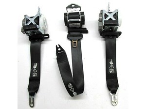 2006-2008 BMW 330i 335i 328i E90 OEM REAR SEAT BELT BLACK COLOR COMPLETE SET 3