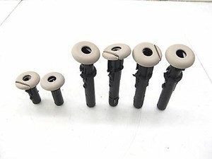 2011-2013 BMW 550i 535i F10 OEM REAR SEAT HEADREST SLEEVE INSERTS SET