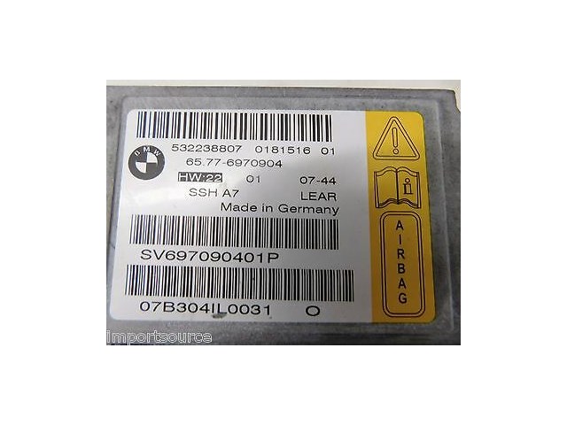 2006-2008 BMW 750LI E66 E65 OEM REAR SEAT AIRBAG SENSOR MODULE 6970904