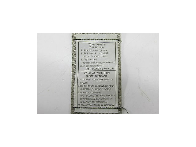 2003-2004 INFINITI G35 SEDAN OEM RIGHT SIDE REAR SEAT BELT ASSEMBLY TAN COLOR