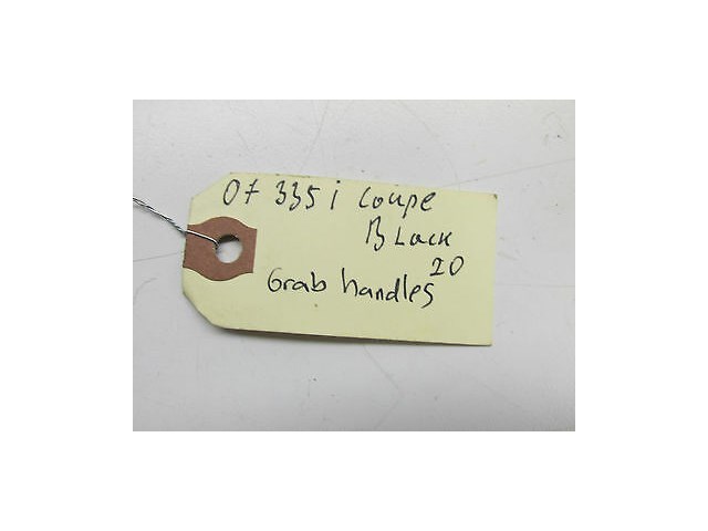 2007-2011 BMW 328i 335i E92 COUPE OEM LEFT & RIGHT FRONT GRAB HANDLE SET OF 2