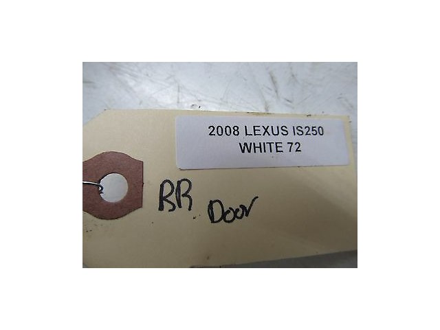2006-2010 LEXUS IS250 XE20 OEM RIGHT REAR PASSENGER EXTERIOR DOOR HANDLE WHITE
