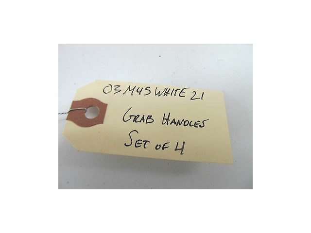 2003-2004 INFINITI M45 OEM GRAB HANDLE SET OF FOUR TAN COLOR GRAB BARS