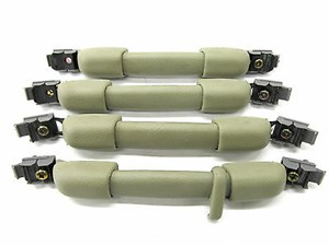 2003-2004 INFINITI M45 OEM GRAB HANDLE SET OF FOUR TAN COLOR GRAB BARS