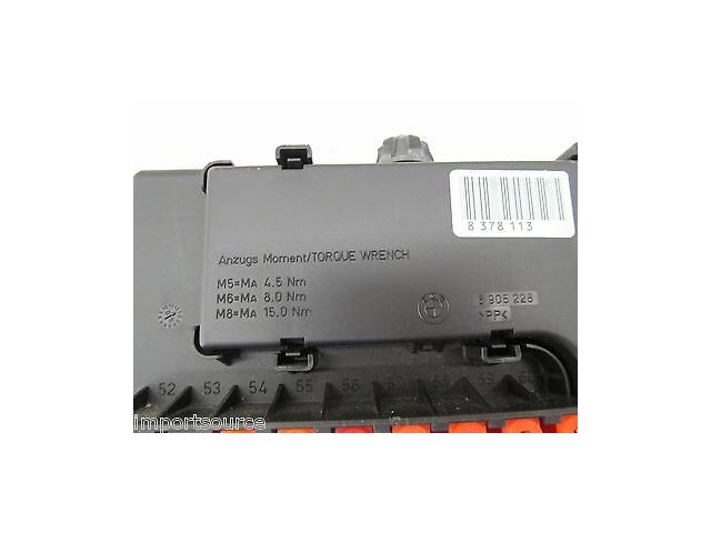 2003-2005 BMW Z4 E85 OEM RIGHT FRONT UNDER DASH FUSE BOX RELAYS 837811304