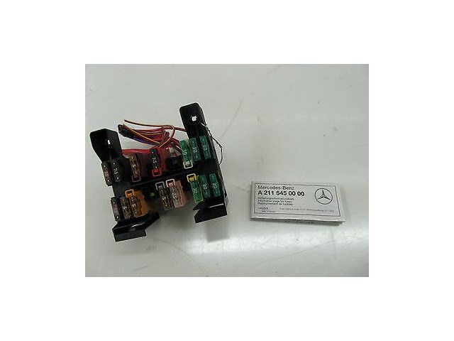 2003-2005 MERCEDES E320 WAGON W211 OEM LEFT DASH FUSE BOX JUNCTION W/ INFO PAGE