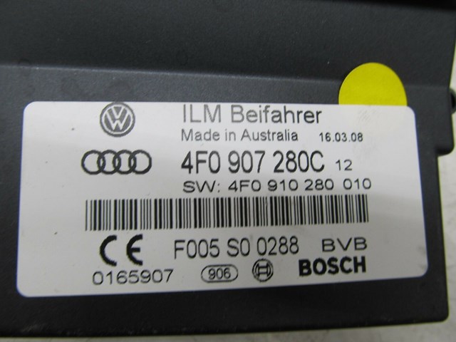 2005-2008 AUDI A6 C6 OEM RIGHT FRONT ON BOARD CONTROL SUPPLY MODULE 