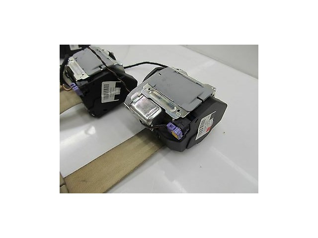  2004-2006 AUDI A8 L QUATTRO D3 OEM REAR SEAT BELT SET COMPLETE BEIGE COLOR