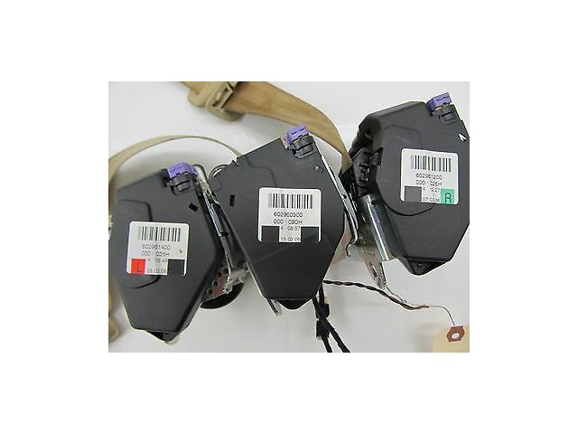  2004-2006 AUDI A8 L QUATTRO D3 OEM REAR SEAT BELT SET COMPLETE BEIGE COLOR