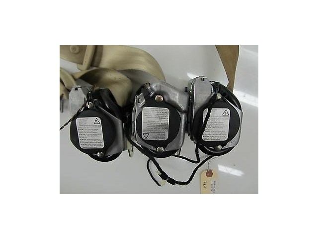  2004-2006 AUDI A8 L QUATTRO D3 OEM REAR SEAT BELT SET COMPLETE BEIGE COLOR