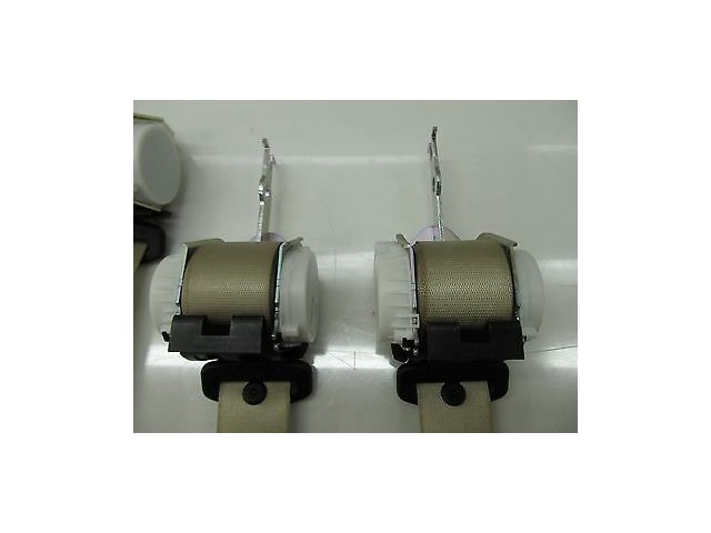 2008-2010 BMW 528i 535i E60 OEM REAR SEAT BELT SET OF 3 ASSEMBLY CREAM BEIGE