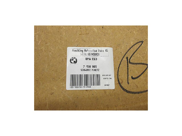 2006-2010 BMW M6 E63 OEM LEFT FRONT UPPER REAR SEAT COVER PANEL POCKET TRIM