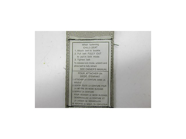 2003-2004 INFINITI G35 SEDAN OEM LEFT SIDE REAR SEAT BELT ASSEMBLY TAN COLOR